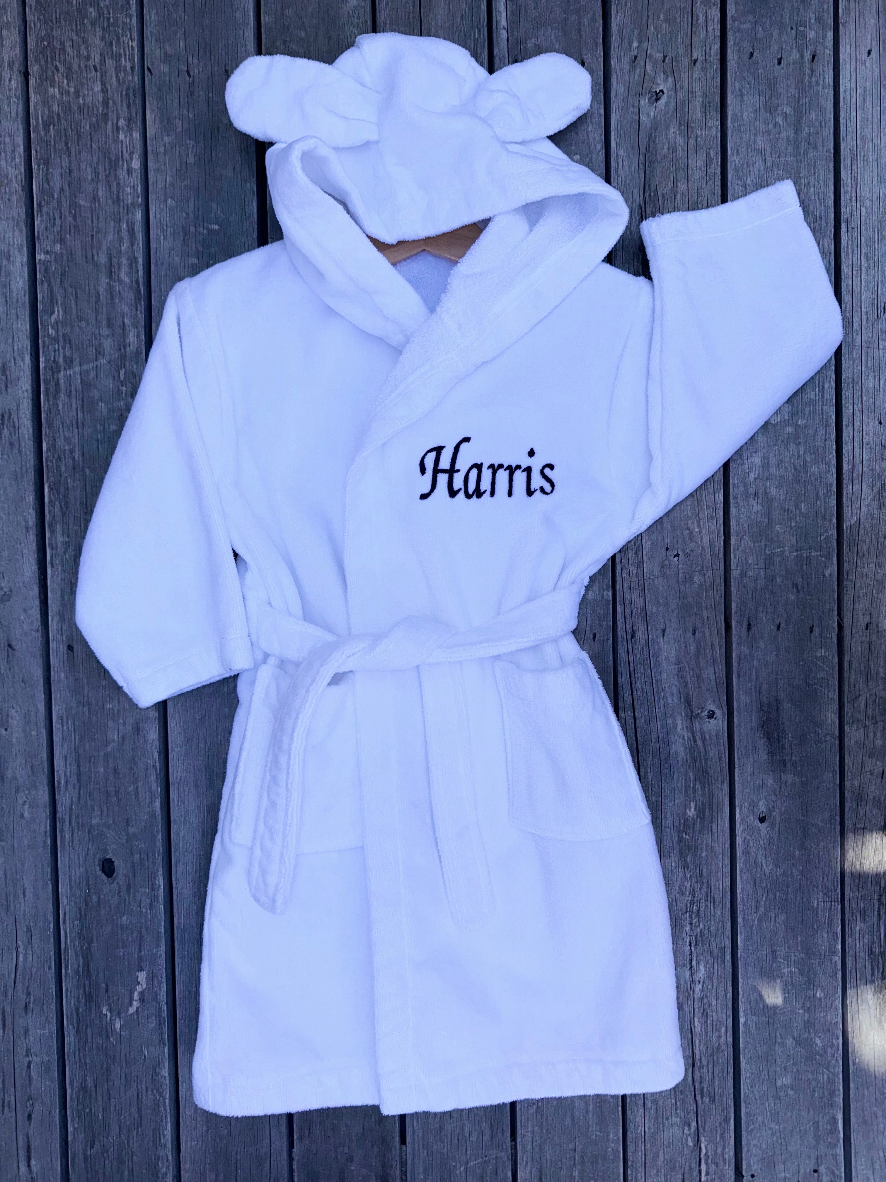 (Baby & Kids - Kids Hooded, Ultra Soft Toweling Cotton Bathrobe