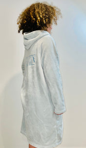 ultra soft, zip ftont, hooded dressing gowns