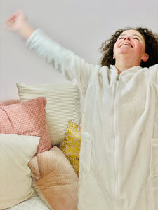 ultra soft, zip ftont, hooded dressing gowns