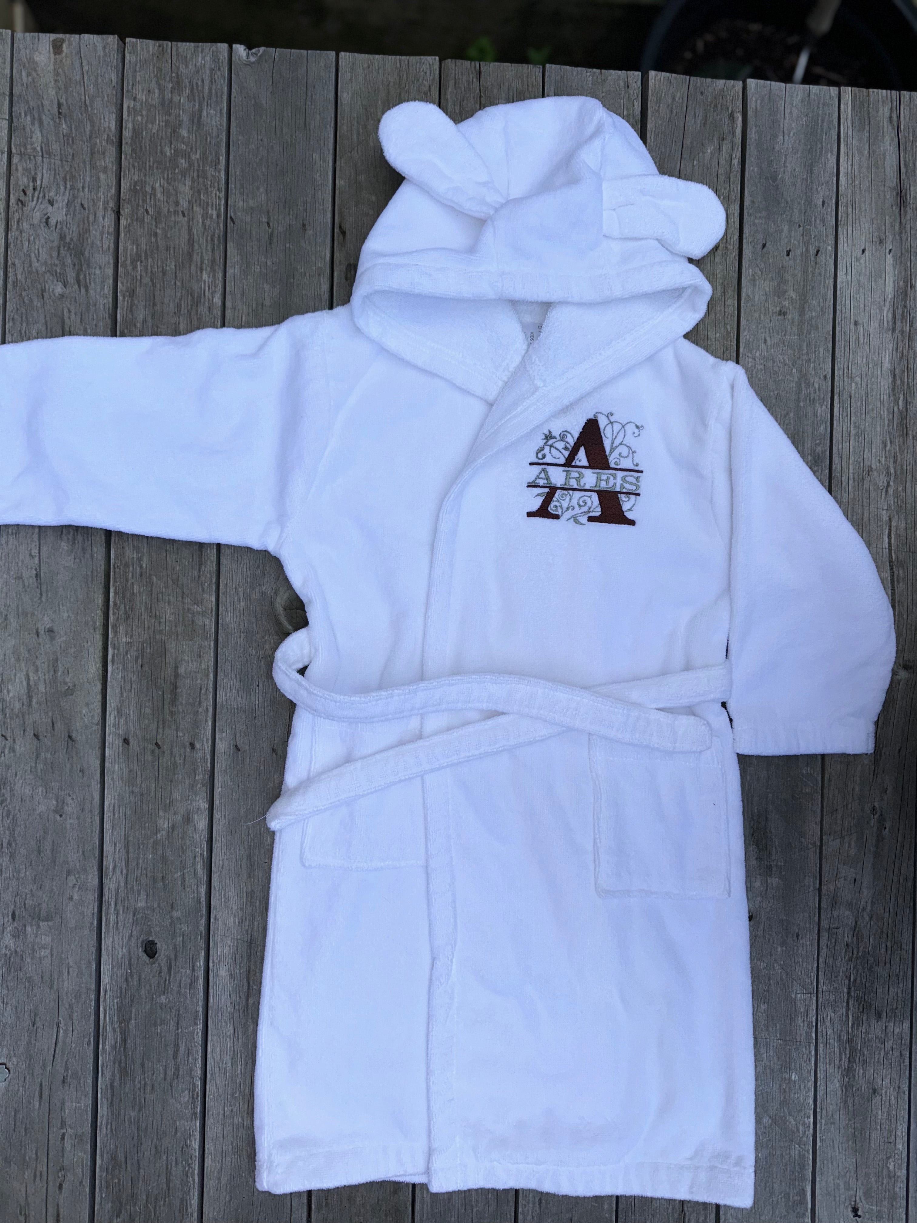 (Baby & Kids - Kids Hooded, Ultra Soft Toweling Cotton Bathrobe