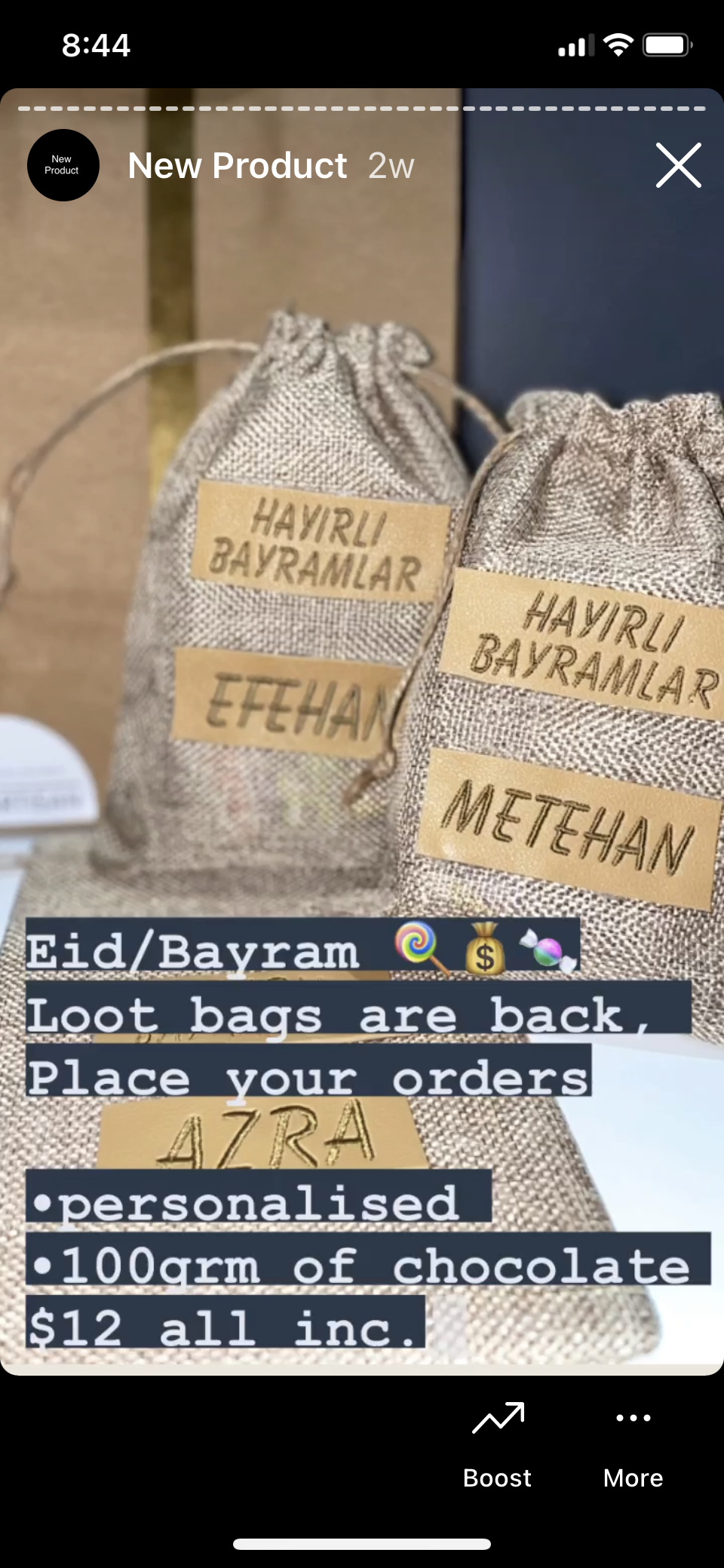 Personalised Loot Bag