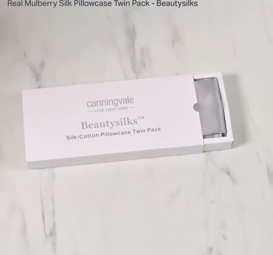 Beautysilks Mulberry Silk Pillowcase (twin pack)